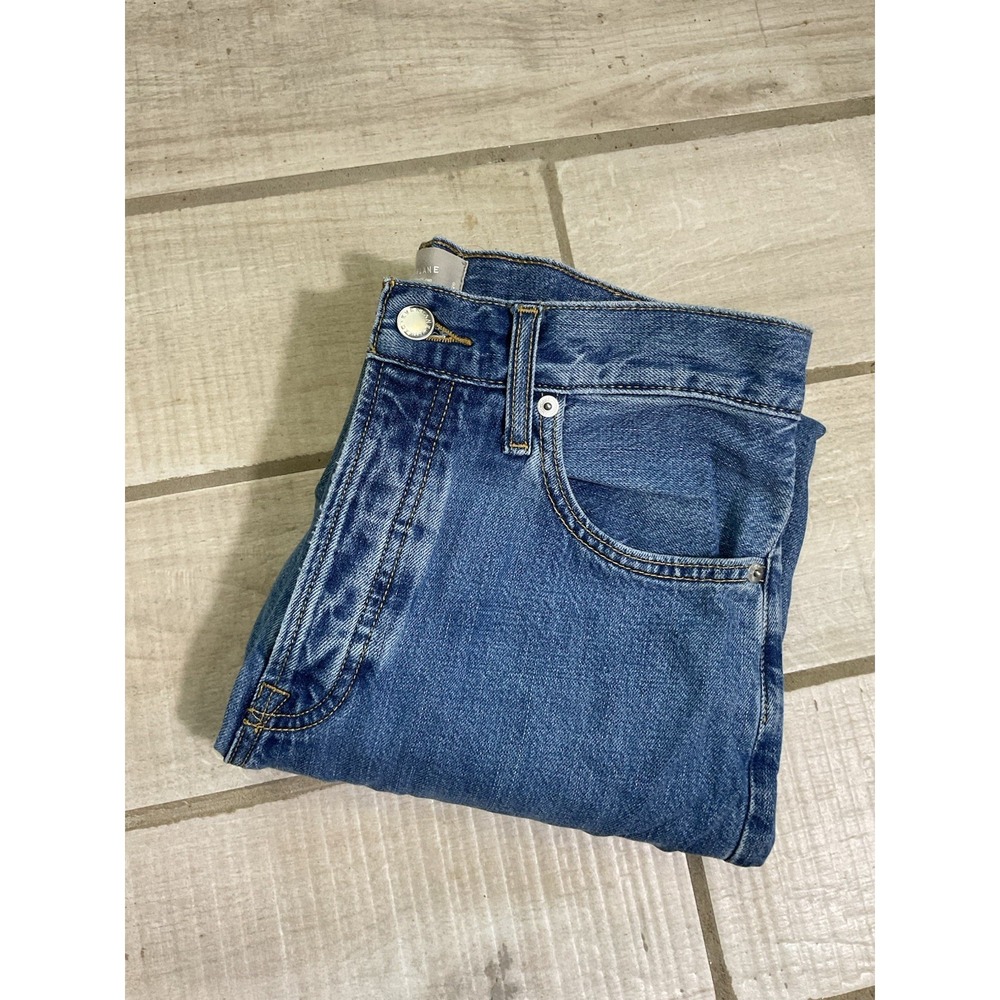 everlane the summer slouch‎ jean straight leg button fly womens size 26 (29x24)